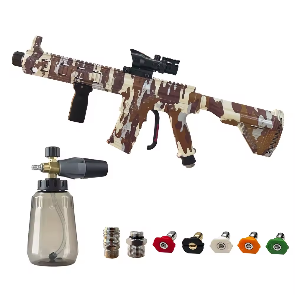5000PSI High Pressure Car Washing Long Extension Wand Pressure Jet No Leaking Water Gun Pressure Cleaning Gun With Foam Lance