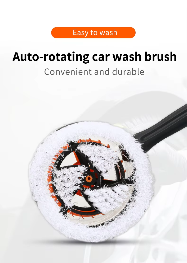 sps auto rotating car wash brush high pressure washer car washer pp soft fur brushes-2