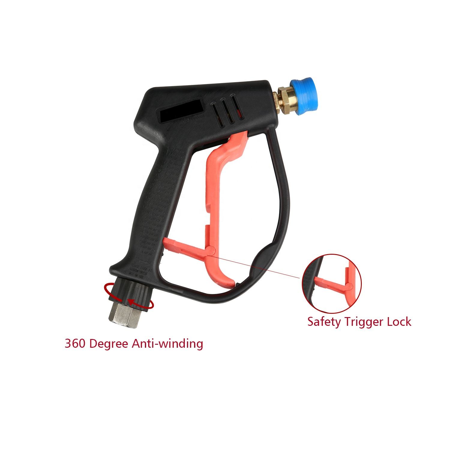 SPS 4000 PSI High Pressure Power Washer Water Gun Carwash Equipment Parts Pressure Washer Gun Pressure Water Gun