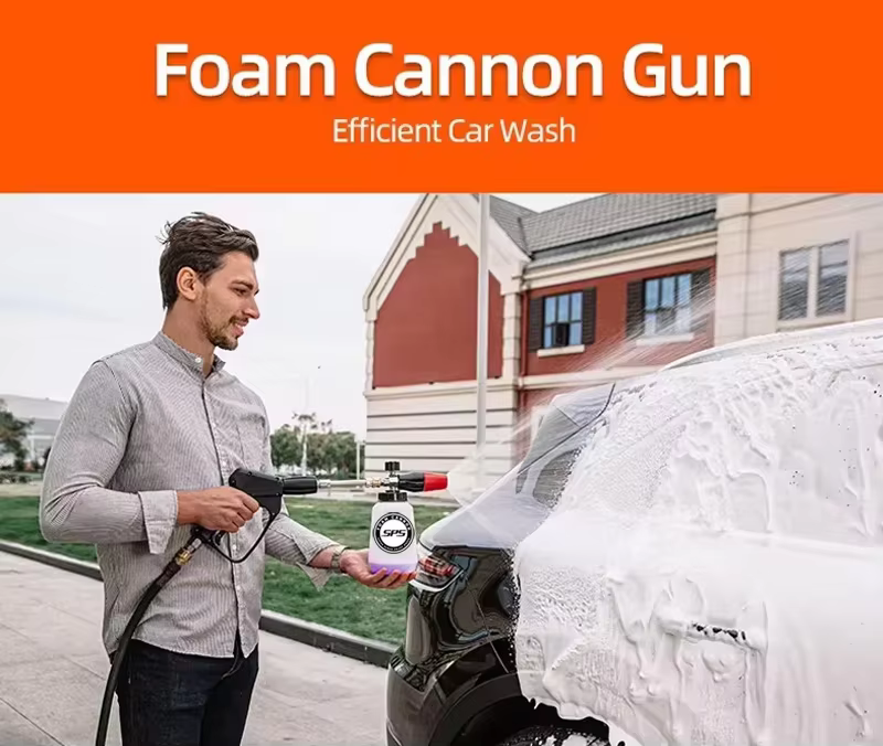 sps high pressure washers car wash foam spray gun snow foam cannon lance trigger short gun-2