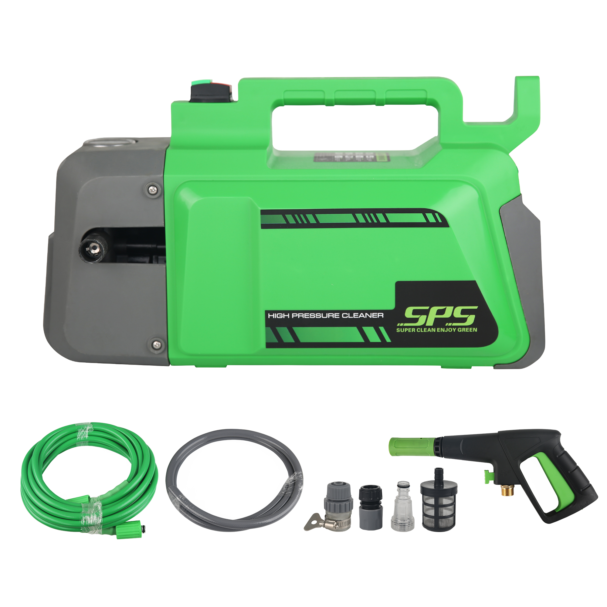 SPS गुणवत्ता पोर्टेबल बिजली उच्च दबाव वाला धोने वाला शुद्ध तांबे का इंडक्शन स्वचालित मोटर 1800W घरेलू सतह सफाईकर्ता 8L/Min 160Bar कारों, ड्राइववे, बाड़, पेशान, बगीचे के लिए सफाई के लिए