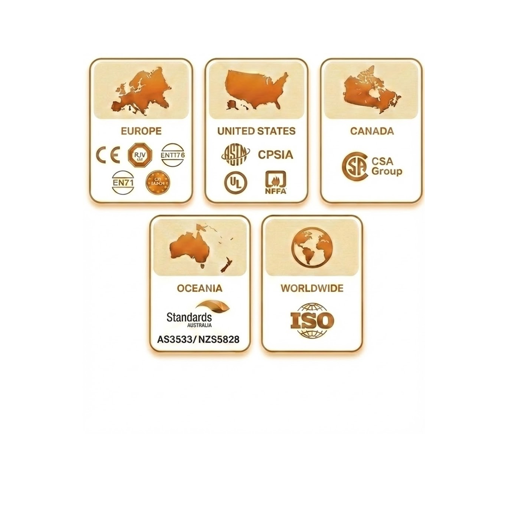 Normas de seguridad globales para equipamiento de parques infantiles interiores