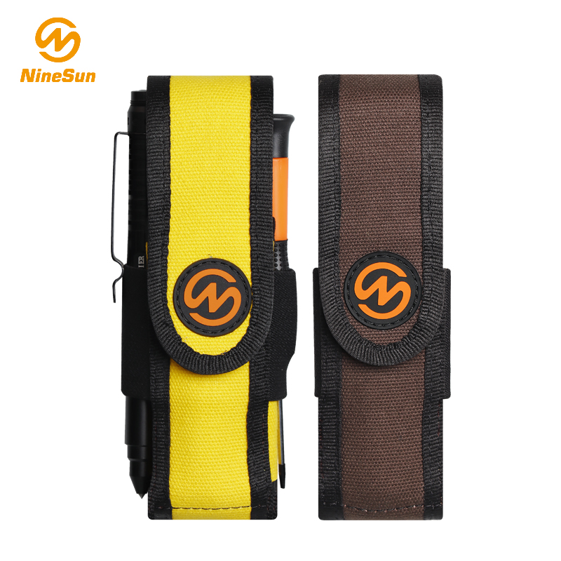 Bainha de Lanterna FS-202-NL-YW.BN em Nylon Amarelo Marrom