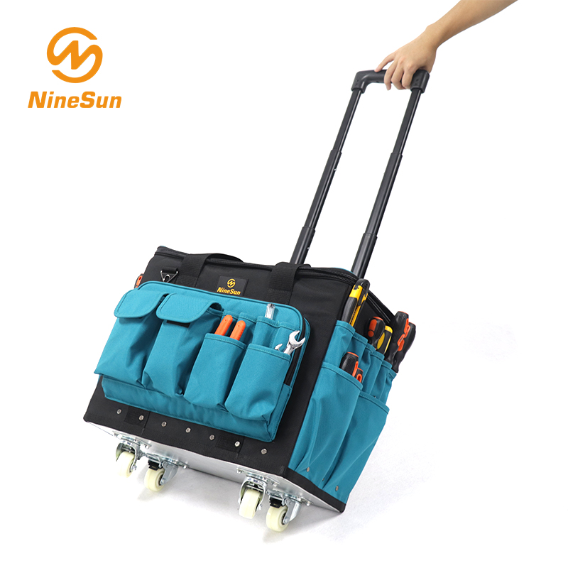 Borsa per Carrello SB-104-NL-BK.BU in Nylon Nero/Blu