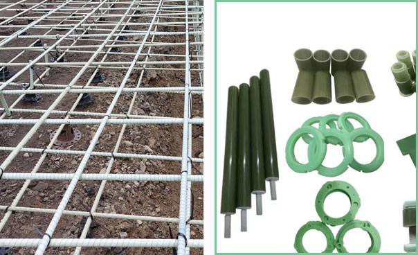What are fiberglass rods used for?