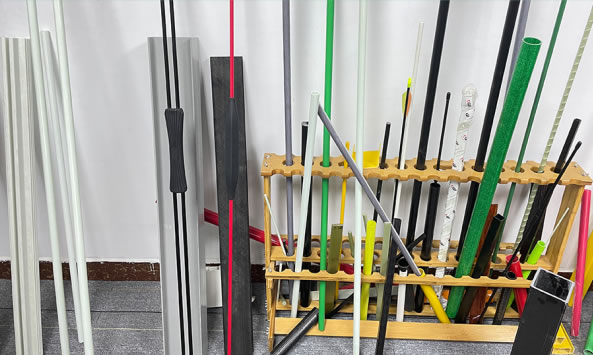 How do you cut a solid fiberglass rod？