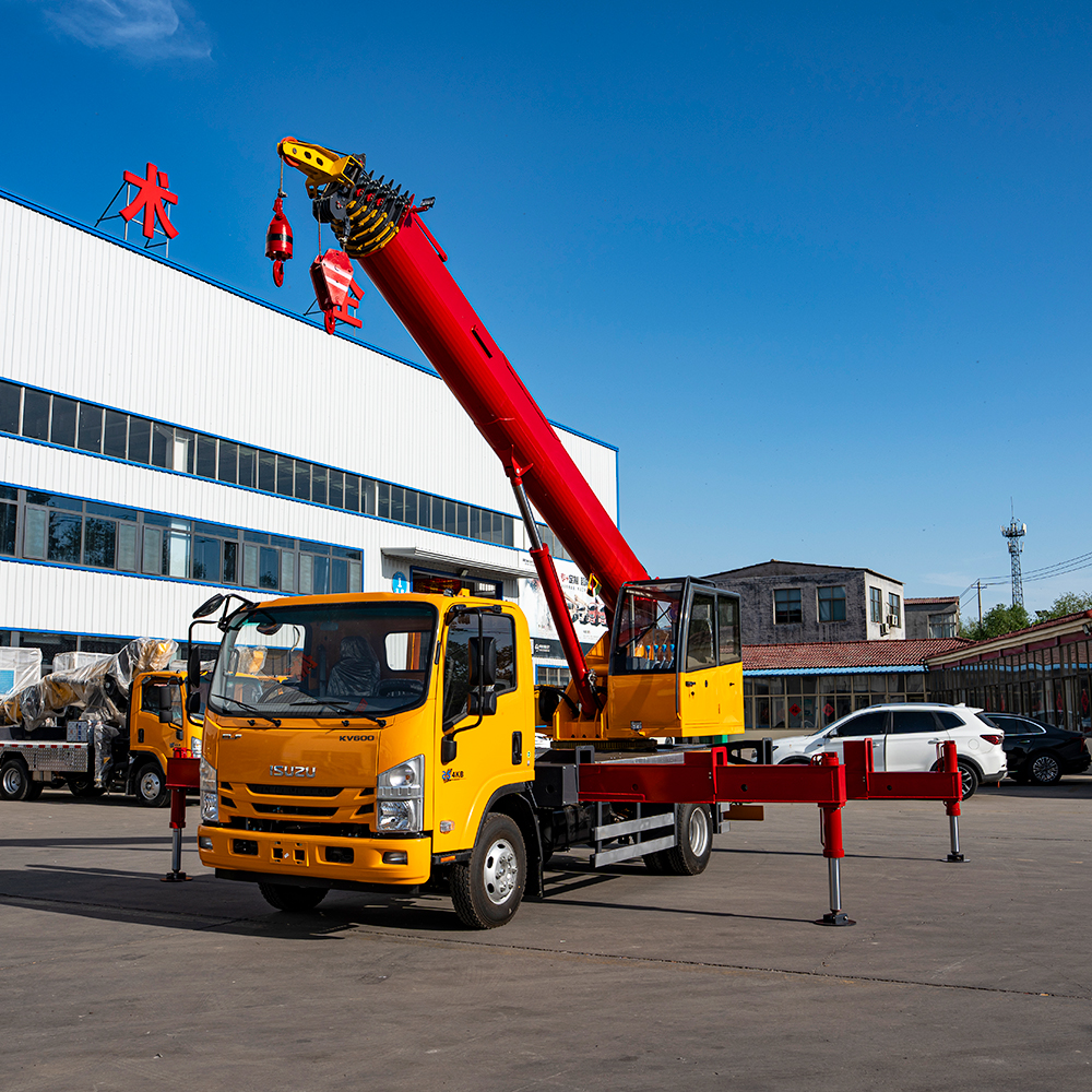 kurang 5Ton ISUZU KV600 Troli Angkat dengan Hook Berganda