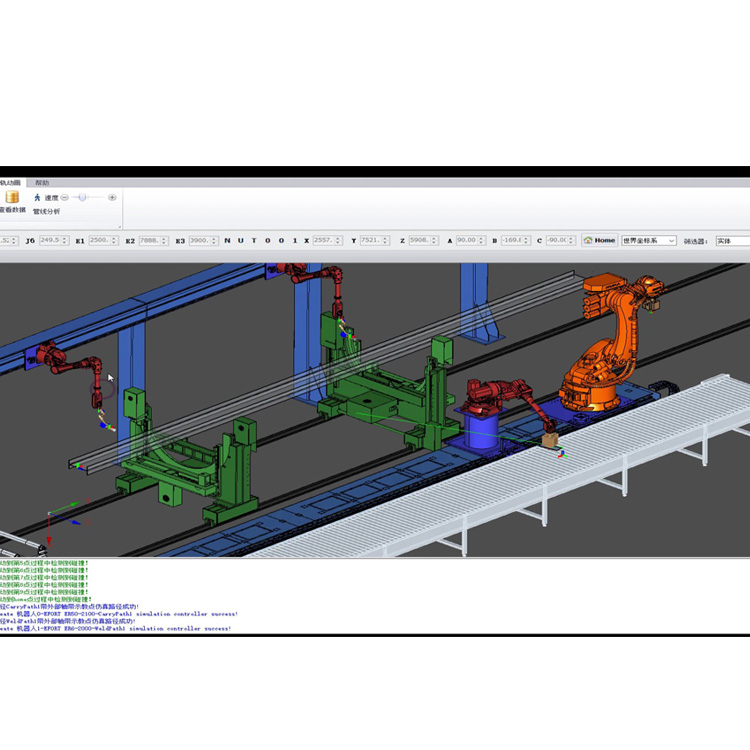 Merevolusi otomasi dalam manufaktur dengan sel robot rel tanah