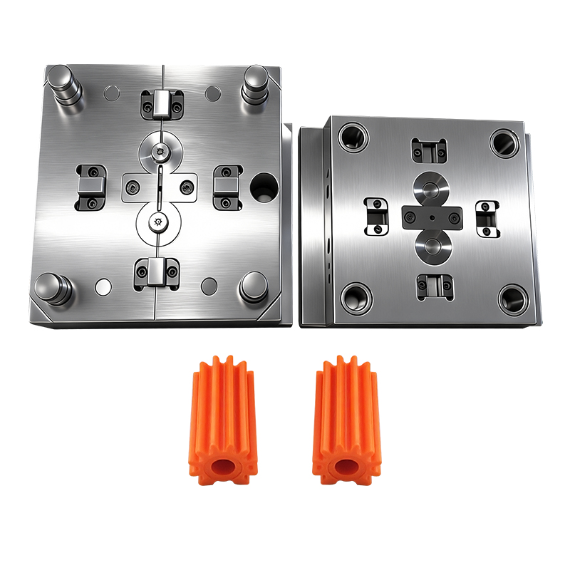 Fabricación de precisión de moldes de inyección: engranaje piñón de PA66 GF30 PTFE