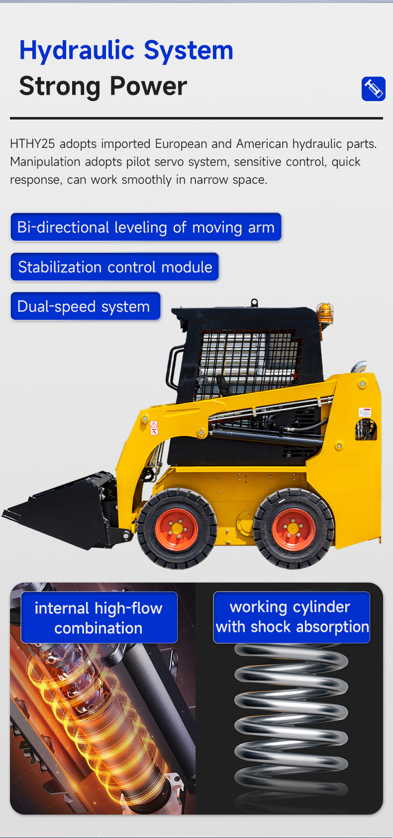HTHY25 Wheeled Skid Steer Loaders