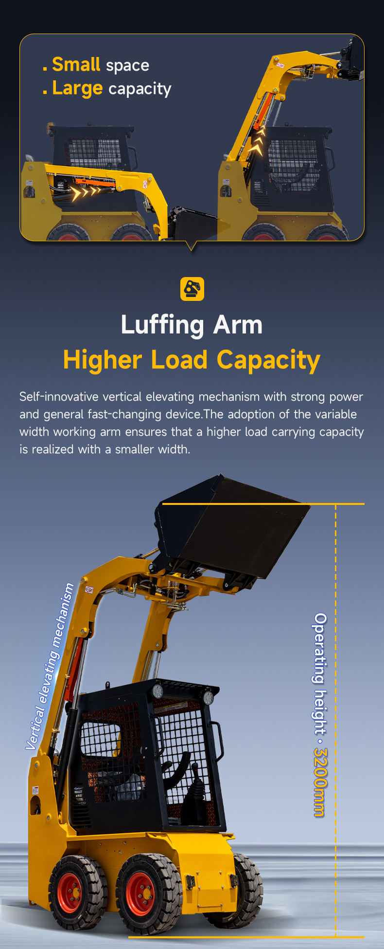 HTHY25 Wheeled Skid Steer Loaders