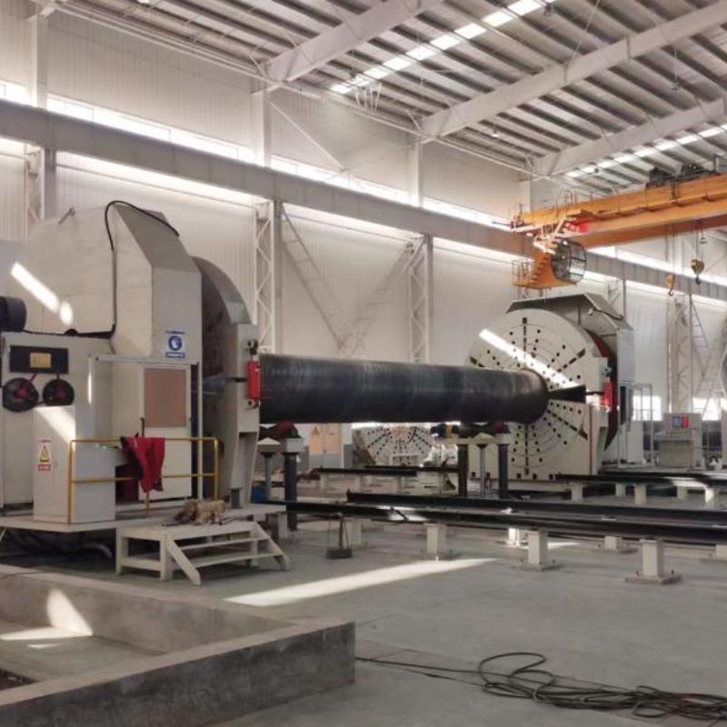 Spirallerli Boruların Ucu Düzleştirme ve Yuvarlama Makinesi