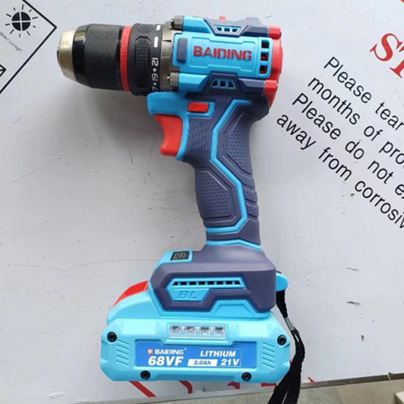 baiding series 580p-68/580P-128 13MM elektrikli el çekiç Çift pil şarj aleti, üst düzey plastik kutu