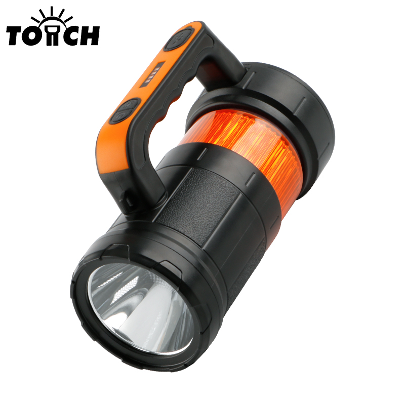 New High-Power Rechargeable Flashlight Spotlight Ultra-Bright Long-Range Outdoor Type-C with Power Bank