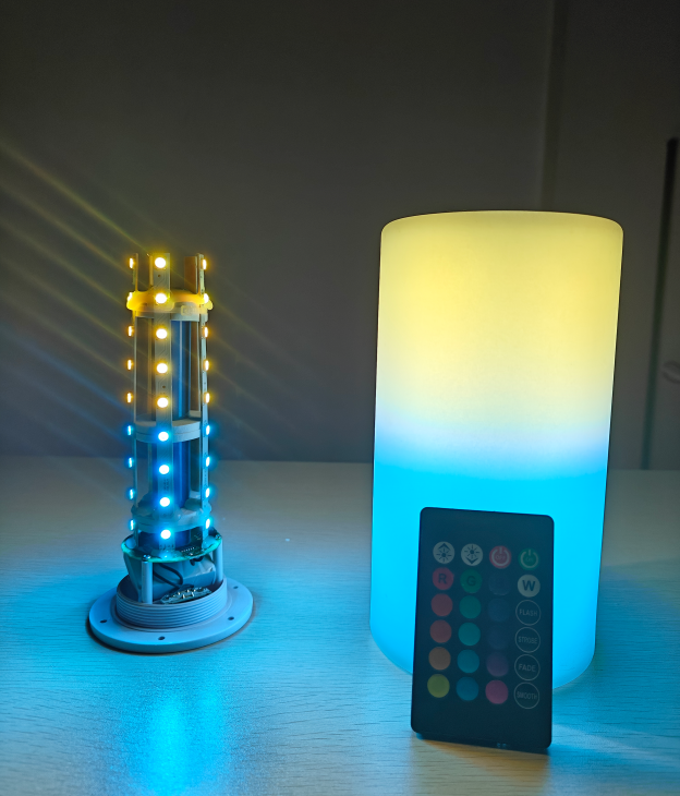 چراغ‌های سیلندری ال ای دی 83 میلی‌متری با لوگوی سفارشی برای تزئین میز