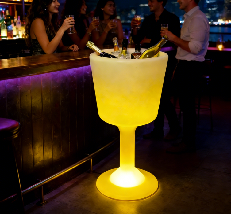 KTV Bar individualaus logotipo LED plastikinis Belvedere ledų kibirėlis