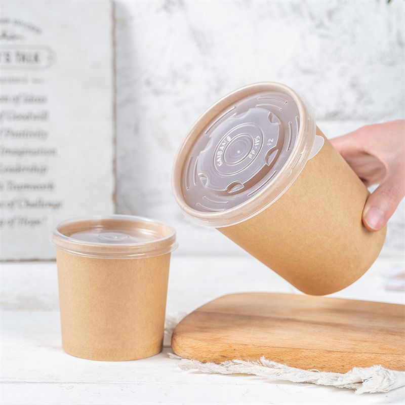 8oz 12oz 20oz Take Away Disposable Soup Food Container With Lid