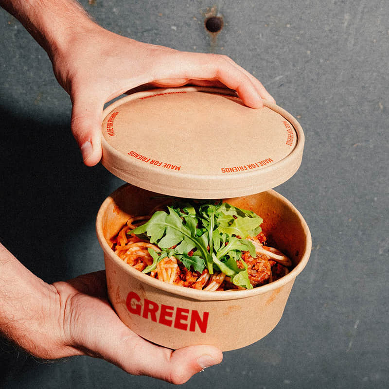 Compostable Bio Take Out Salad Bowls Food Container