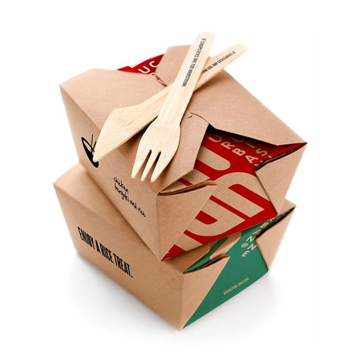 Custom Logo Kraft Paper Food Containers Box Packaging