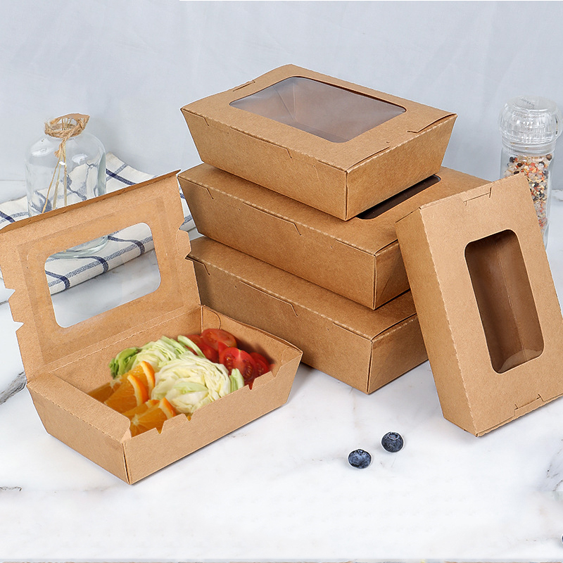Eco Friendly Disposable Takeaway Paper Lunch Box