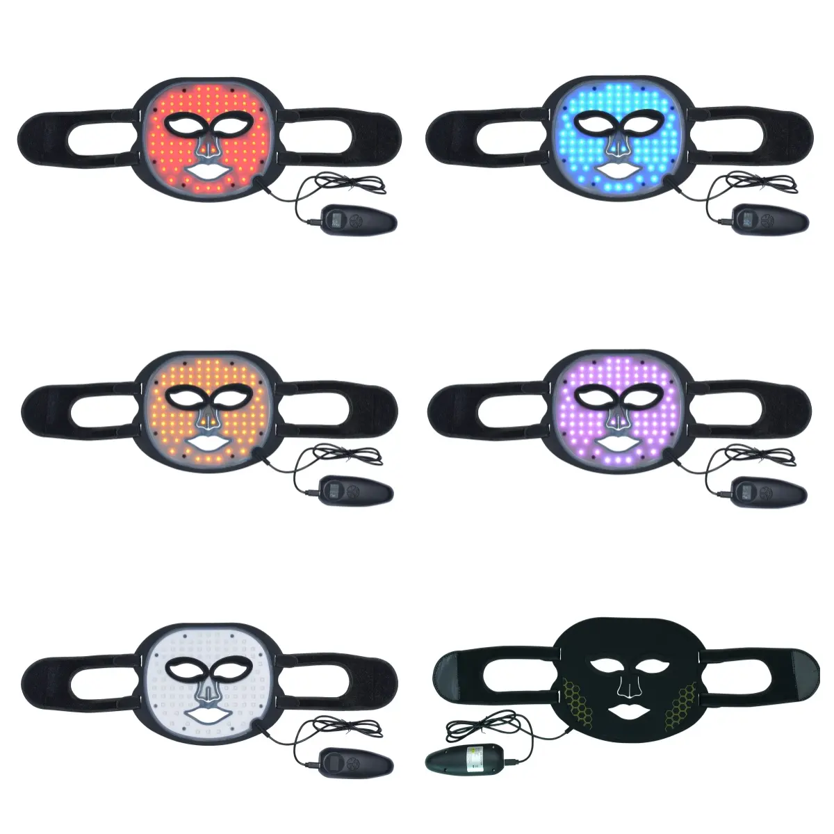 Kremnijska Maska za LED Terapiju s 4 Boje za Lice i Vrat za Korišćenje u Kući Koja Ciljuje na Ruke