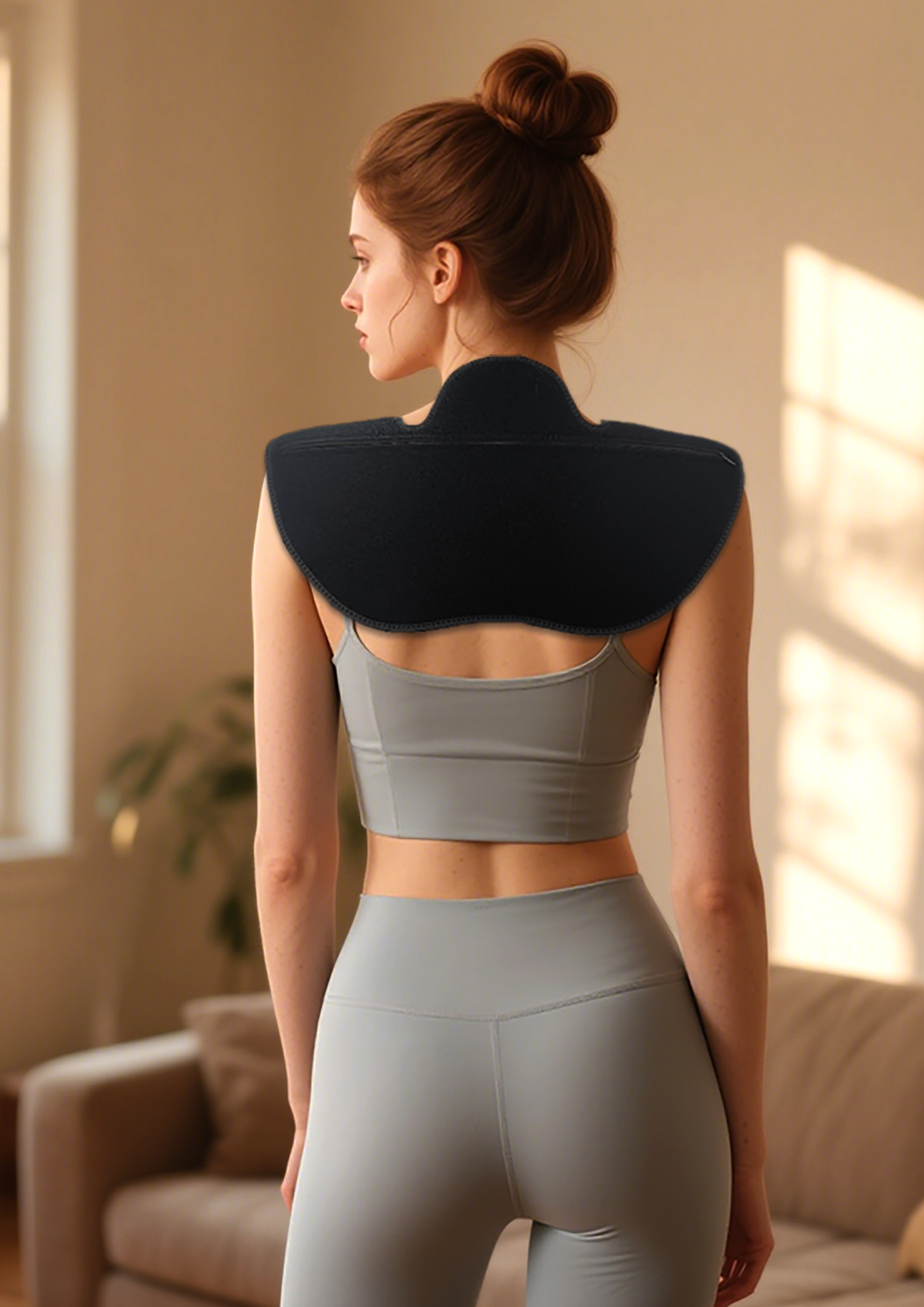 Omuz Isıtma Ağrı Giderme için LED Işık Tedavisi Boyun Işık Pedi Kızılötesi Işık Omuz Battaniyesi TC-BHS-5W