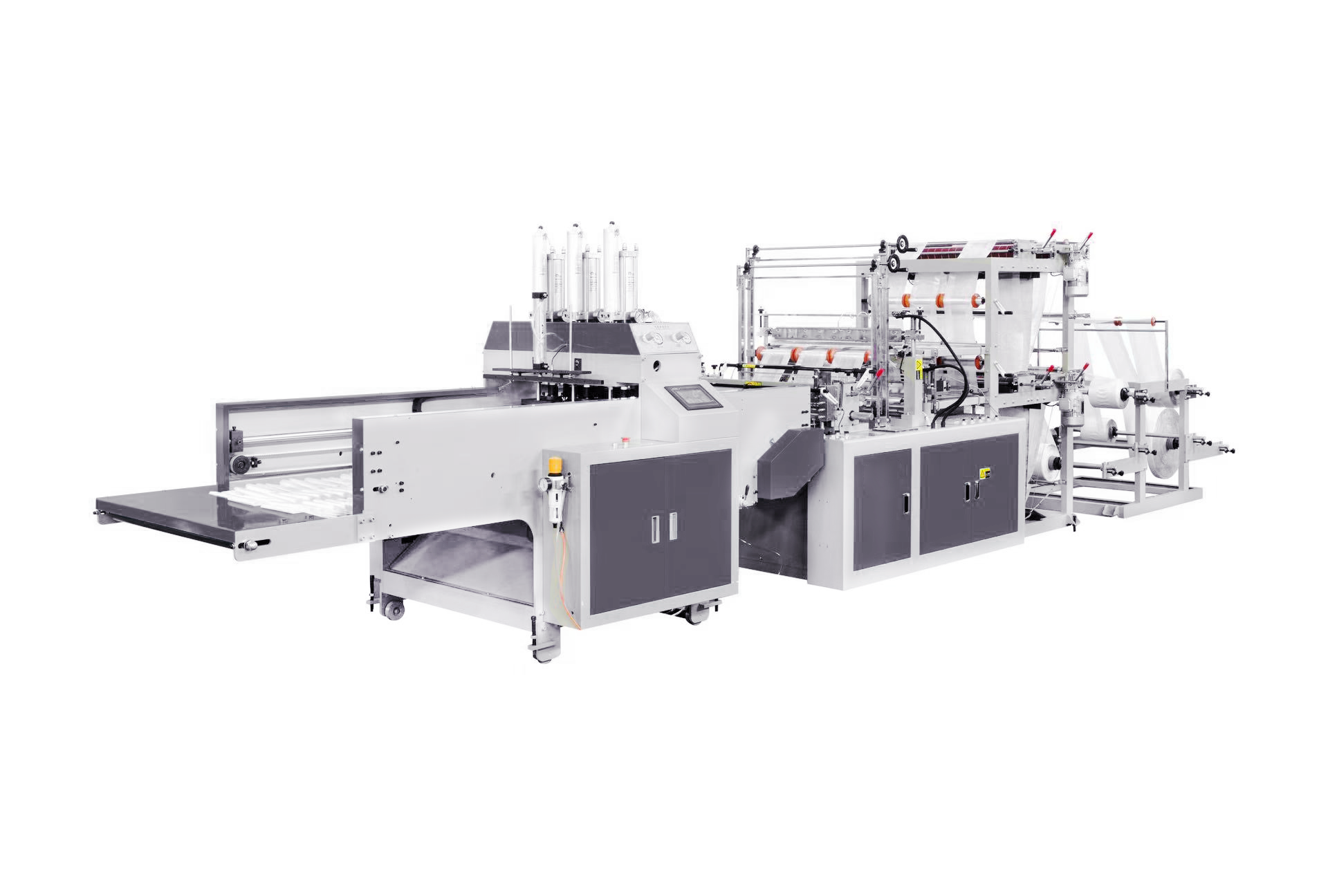Double-layer 6 Lines Cold Cutting Automatic T-shirt Bag Making Machine