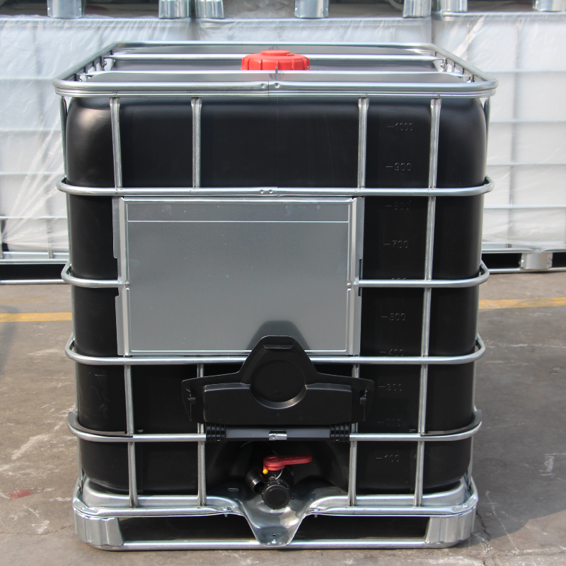 Plastic ibc tank 1000L black