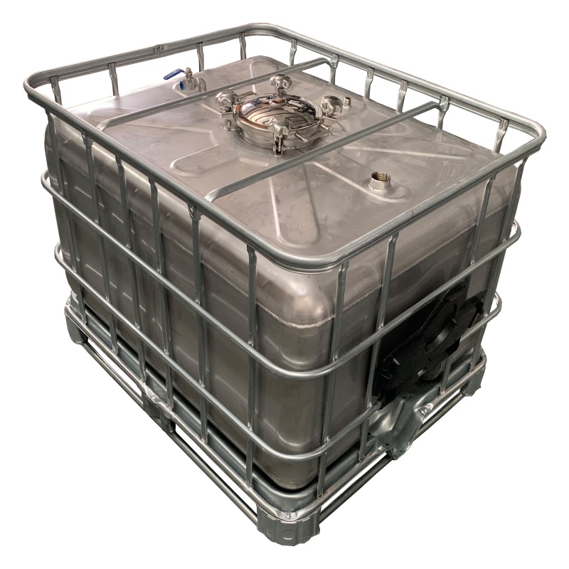 Stainless steel tank horizontal 500L
