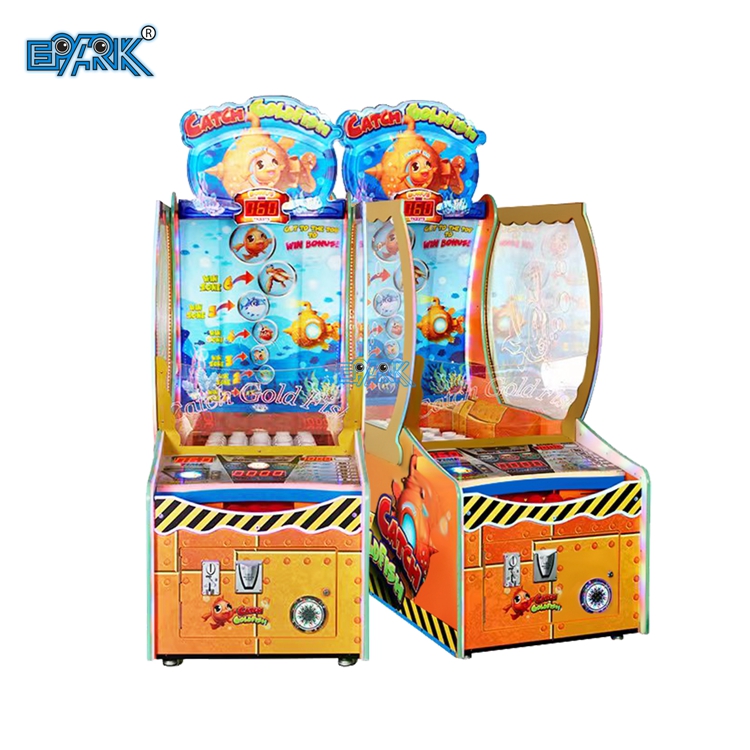 ម៉ាស៊ីនលេង Catch Gold Fish Hunting Ball Ticket Prize Arcade Redemption Lottery