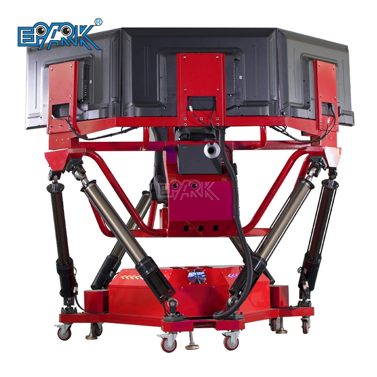 3 Screen 6 Dof Driving Car Game Machine