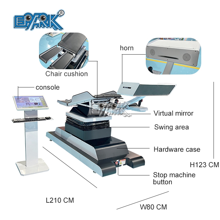 Dynamic 9D VR Simulador VR ម៉ាស៊ីនហោះហើរ