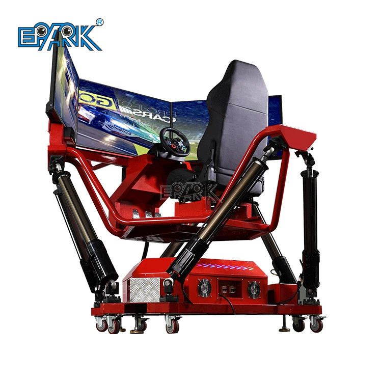 3 Screen 6 Dof Driving Car Game Machine