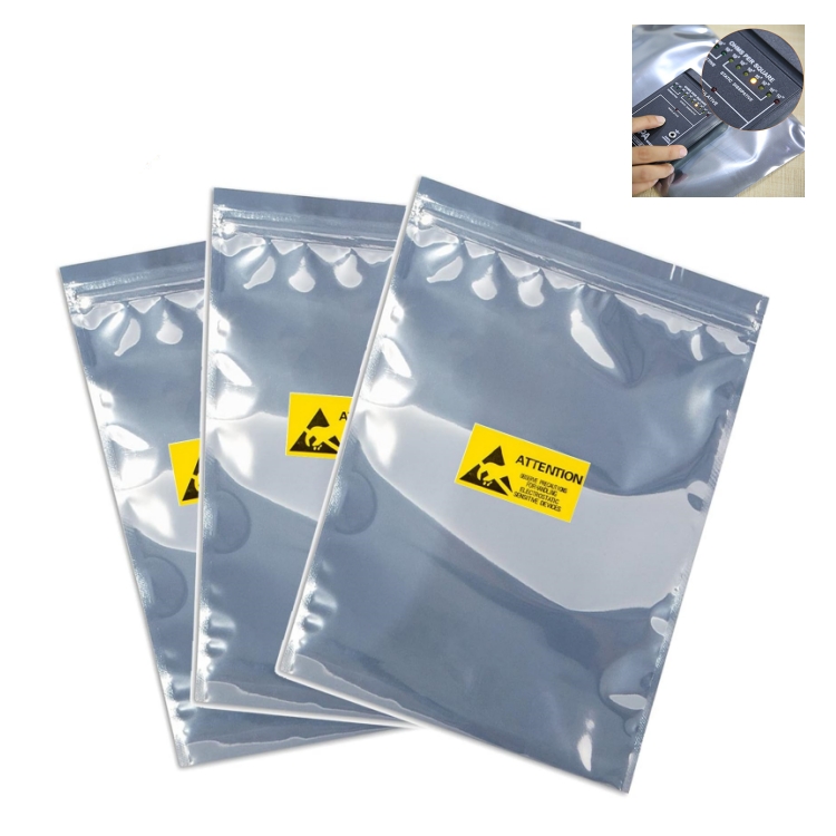 ถุงป้องกันไฟฟ้าสถิตย์แบบซีลซ้ำได้ พร้อมซิปล็อก – เพื่อการปกป้องชิ้นส่วนอิเล็กทรอนิกส์ที่ไวต่อไฟฟ้าสถิตย์