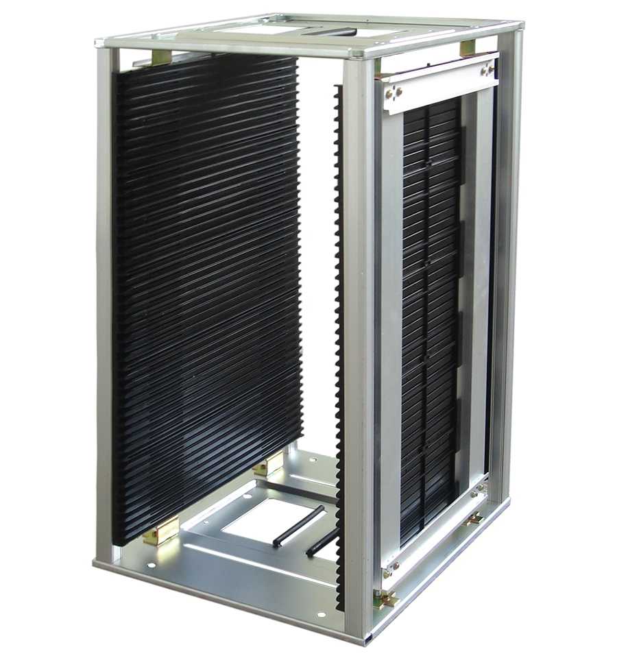 Antystatyczny stojak na płytki PCB Regulowany stojak magazynowy ESD na płytki PCB