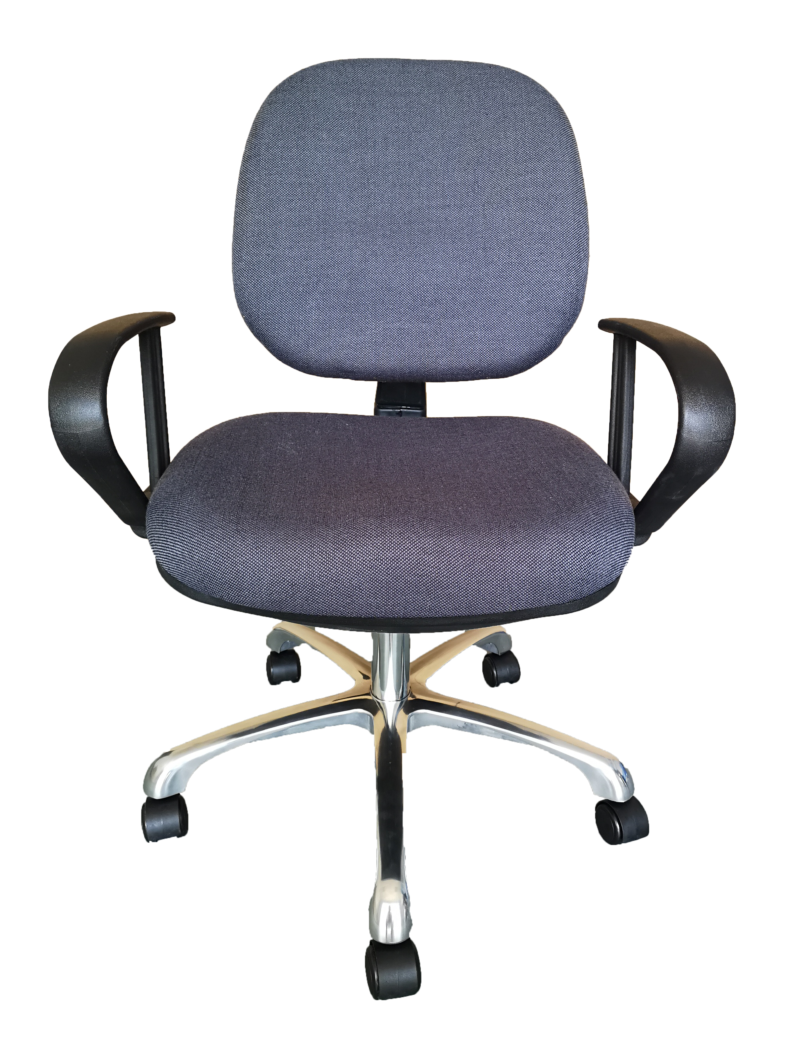 Krzesło ESD antyelektrostatyczne z pokryciem tkaninowym do zastosowania w laboratorium, pomieszczeniu czystym i biurze