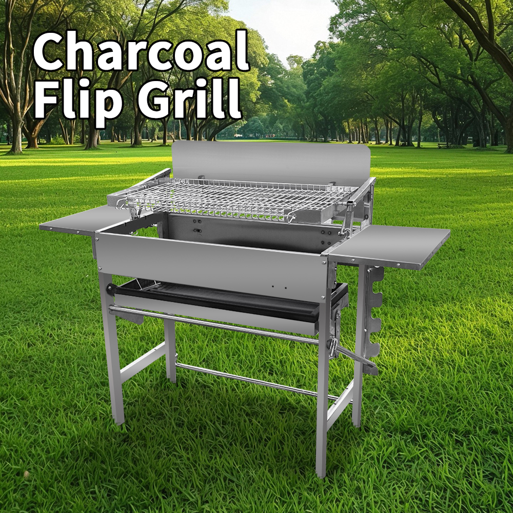 Charcoal Flip Grill —— Flip Grid Grill Guru