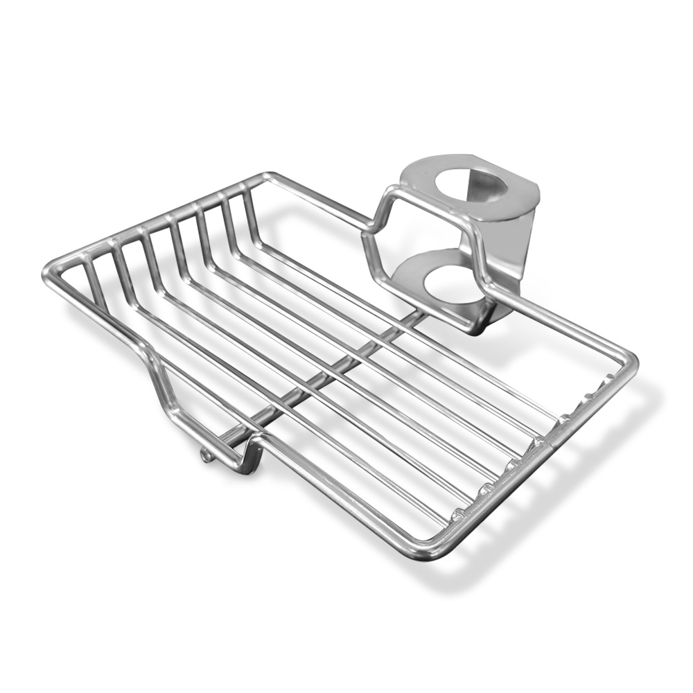 Stainless steel soap box, with reinforced corners to resist falling, a reliable partner for barbecue sites