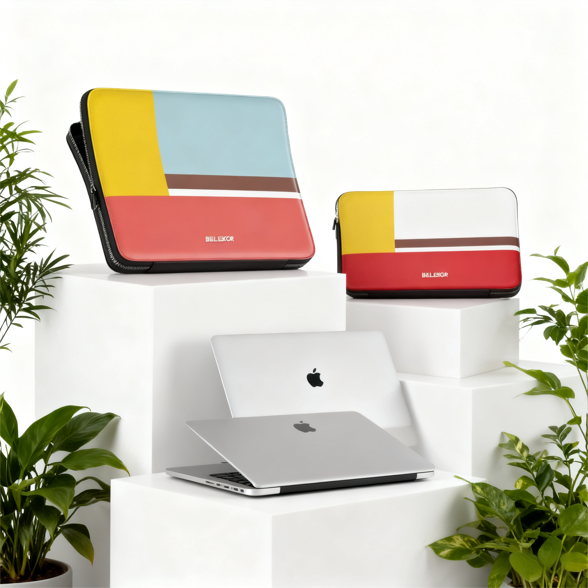 Προσαρμοσμένη μανίκα laptop από PU δέρμα 13-14 ίντσι | Ανώτερη θήκη με κουμπωτό κάλυμμα | Διαθέσιμο πολύχρωμο λογότυπο με εντυπωσία