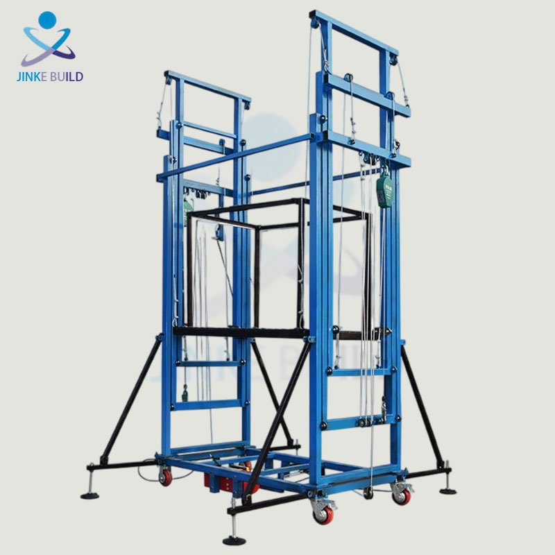 6M Electric Indoor/Outdoor Scaffold Platform with Remote Control Automatic Lifting for Sale