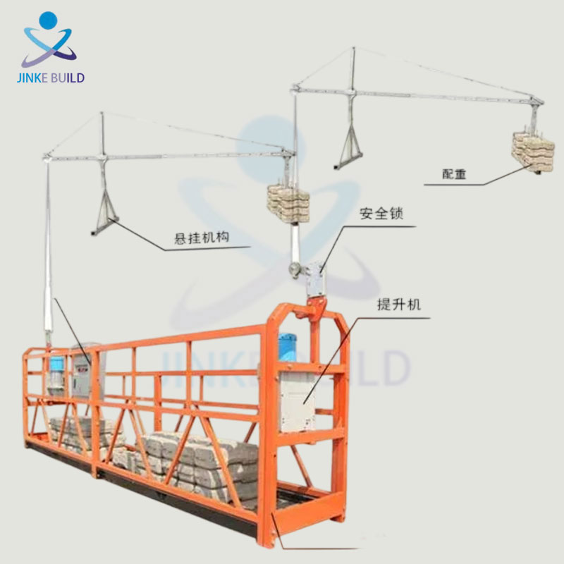 ZLP1000 Model Electric Suspended Platform Aluminium Alloy Hanging Platform for Construction Sites Work Platforms