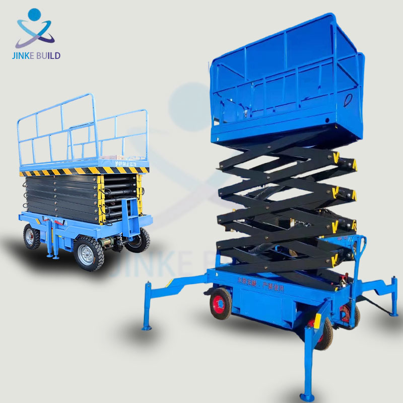 High Quality 4m-16m Self Driven Mobile Aerial Work Platform Aerial Work Platform Full Automatic Lift Electric Scissor Lifts