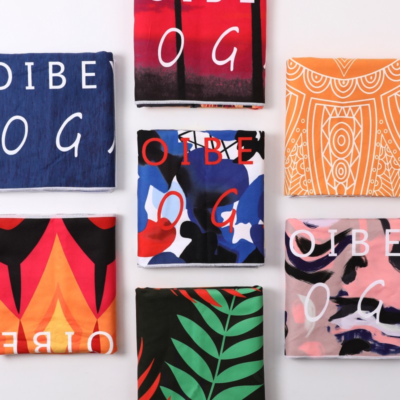 Elevate Your Yoga Practice with Our Customizable Printed Non-slip Hot Yoga Towel