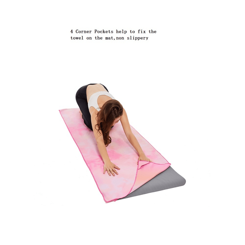 100% Recycled Microfiber Yoga Mat Towel