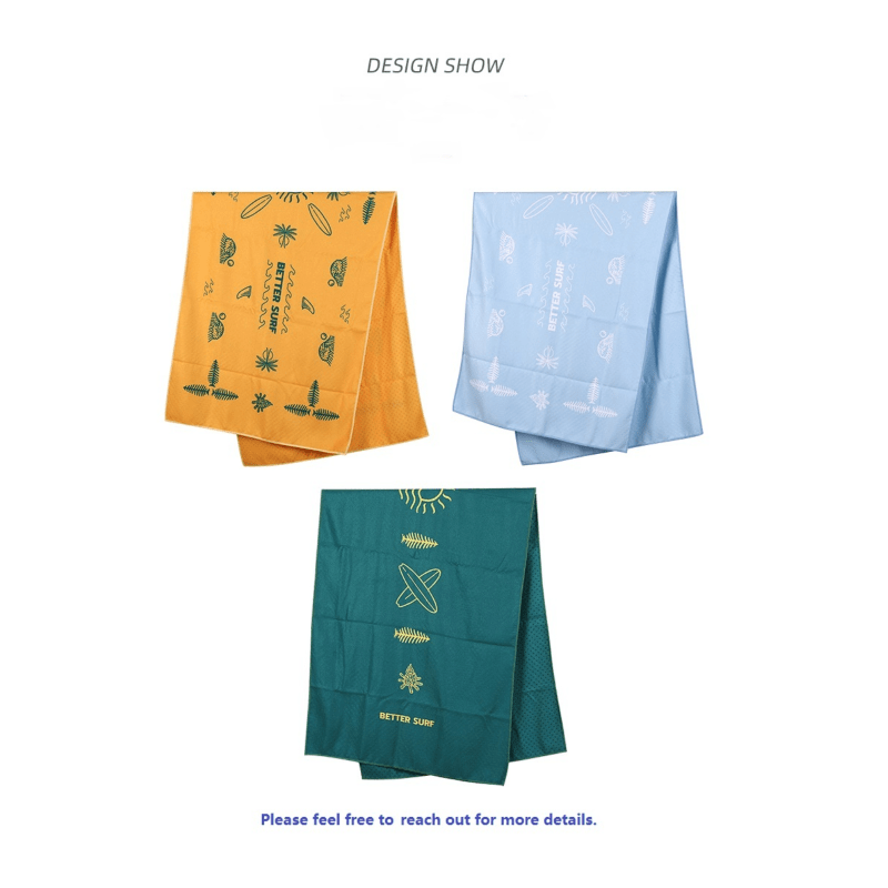 OEM Printed Sillicone Backing Yoga Practice Towel
