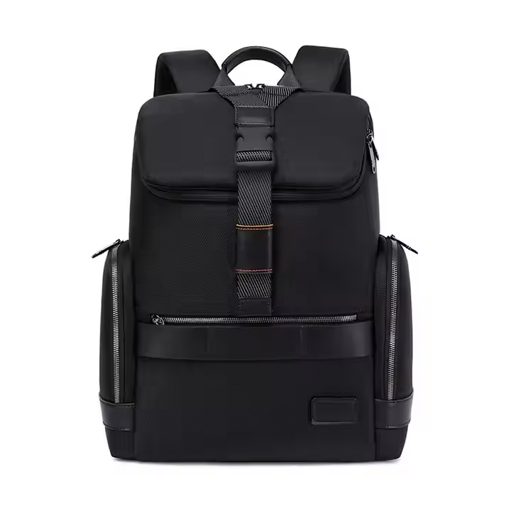 Custom Logo 18L Volume Fit 16 Inch Laptop Usb Cable Wrinkle Resistant Nylon High Quality Travel Laptop Backpack for Men
