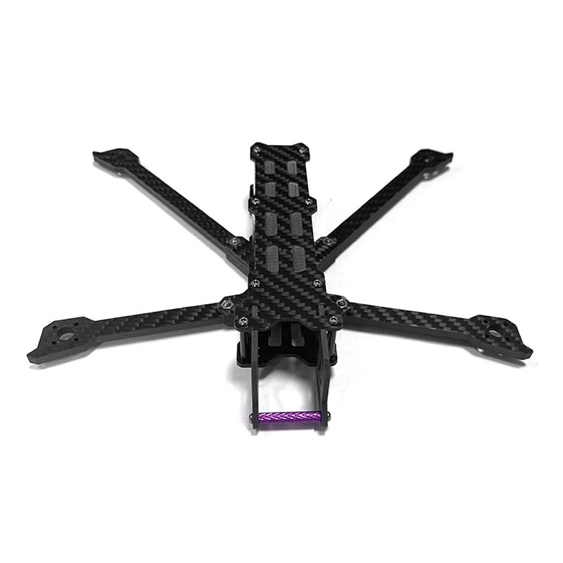 מסגרת דрон מפיבר פחמן בגודל 5 אינץ' עם זרועות בעובי 5 מ