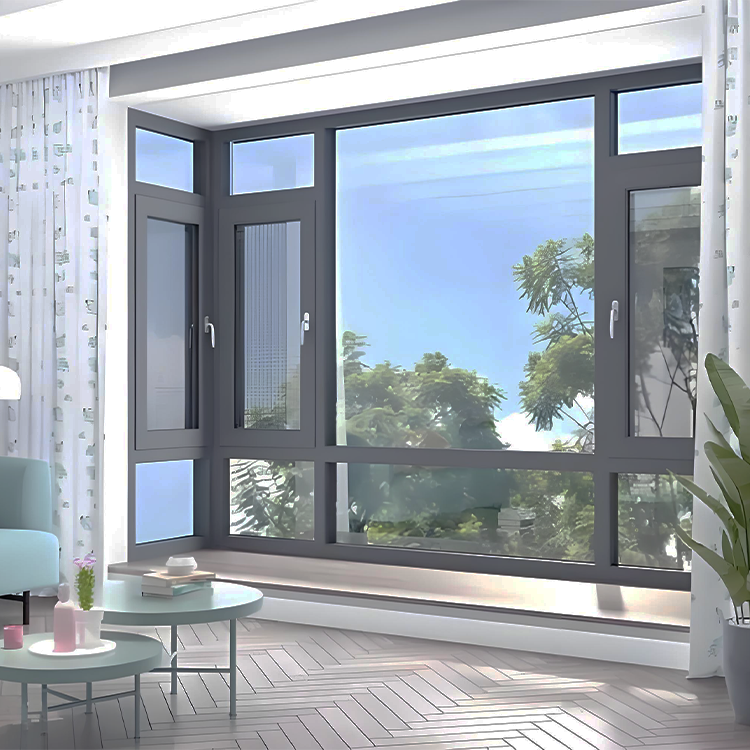 jendela Aluminium Bukaan 90° – Kaca Terisolasi dengan Pemutus Panas ...