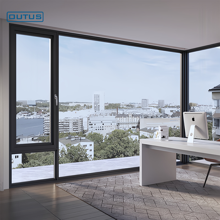 jendela Aluminium Bukaan 90° – Kaca Terisolasi dengan Pemutus Panas ...