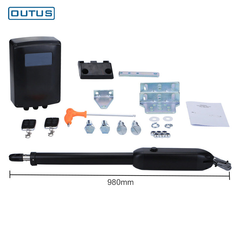 Abrepuertas industrial moderno de doble apertura para puertas batientes, con sistema eléctrico automático para villas